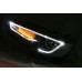 Mitsubishi Lancer 07-15 Black Projector Headlamp w Bar